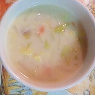 サツマイモのホワイトスープ